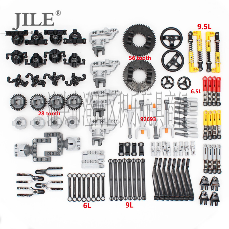 Cross-Border Hot Selling Technology Parts 136Pcs Technology Hanging Toy Assembly Set 1 Set