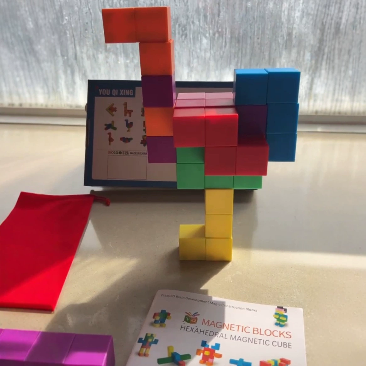 Магнитные кубики-конструкторы 3cm в 1: развивающие игрушки для детей, магнитные блоки-кубики Рубика, обучающие магнитные игрушки