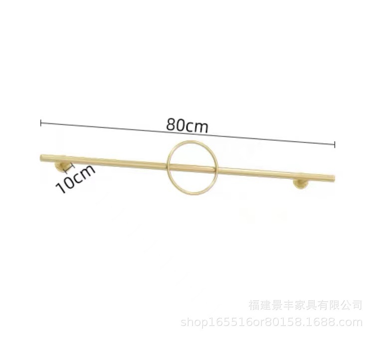 80CM 길이의 원이 달린 나노 골드 한 단어