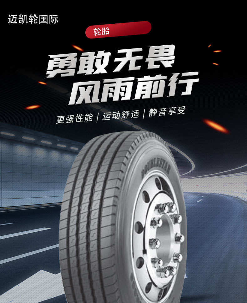 Double Star Tire 295/80R22.5 Vacuum Tire DSRS01 Pattern Automobile Commercial Tire