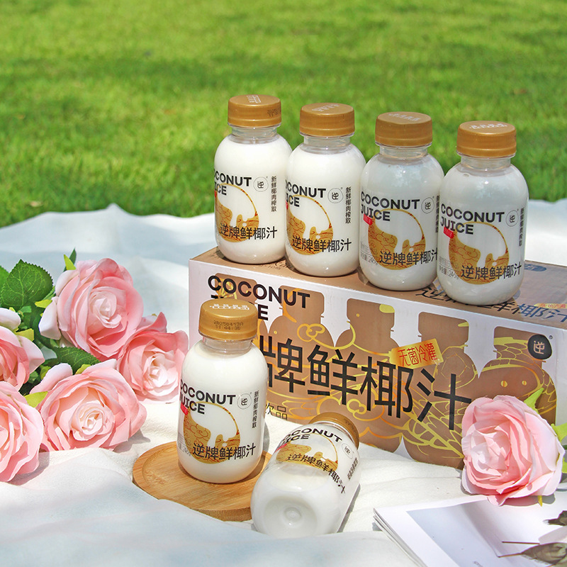 逆牌鲜椰汁原京时生榨鲜椰奶饮料246g*10瓶植物蛋白饮品牌直发