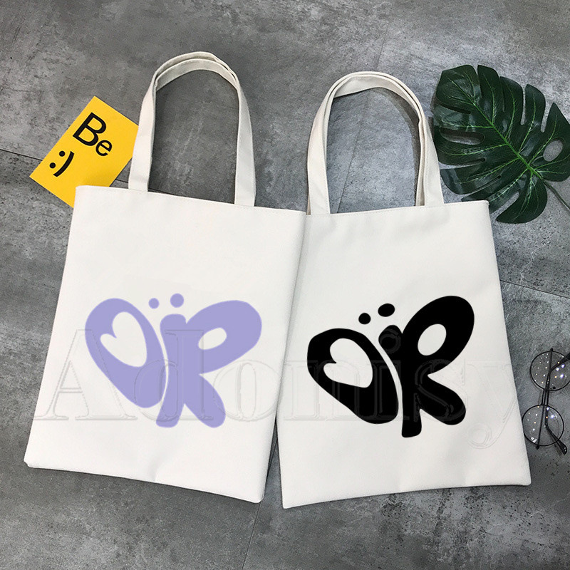 跨境外贸Olivia Rodrigo印花帆布包原宿单肩包学生时尚手提购物袋