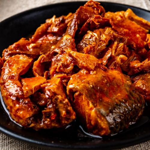 San Yu Sheng Gang Dalian Salmon Canned Food – Ready-to-Eat, Wholesale TV Shopping Deal – Seafood Tomato-Glazed Sushi Salmon Can