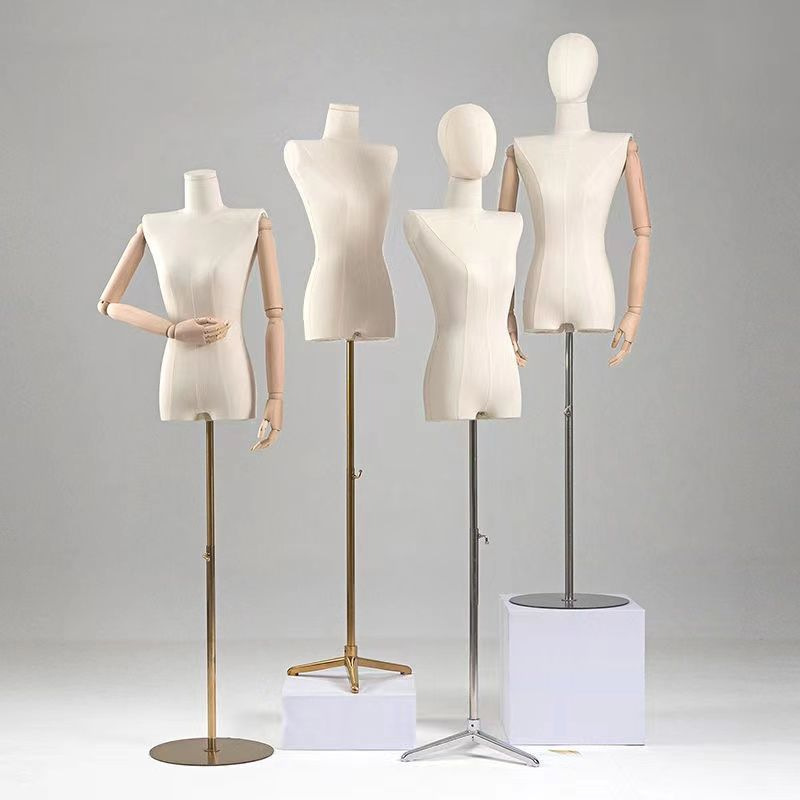 Modelo de busto femenino accesorios hombros planos estante de ropa de estilo coreano estante de ventana maniquí estante de exhibición de cuerpo humano