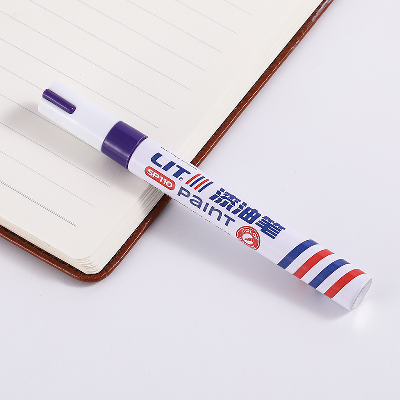 Pluma de pintura al por mayor SP110 fuego pintura pluma de cristal de metal Pluma de Oro de la pintura del coche pluma impermeable industrial rotulador