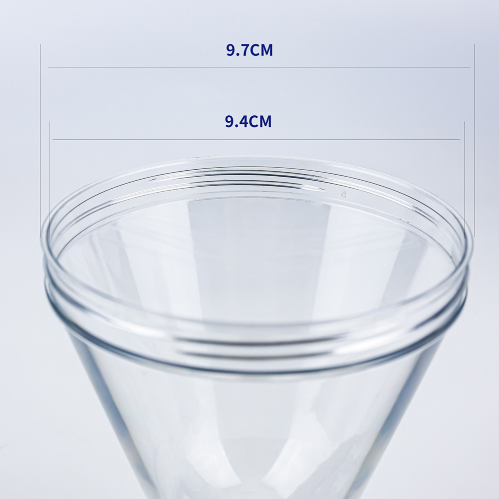 Botella en blanco de boca ancha de 97 mm de grado alimenticio PET nuevo material de materia prima una variedad de especificaciones peso color opcional