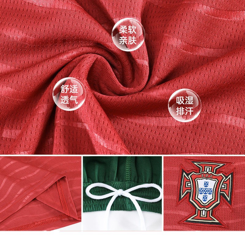 Copa del Mundo 2026 Portugal Ronaldo camiseta nacional mexicana ropa de entrenamiento de fútbol infantil impresa para hombres