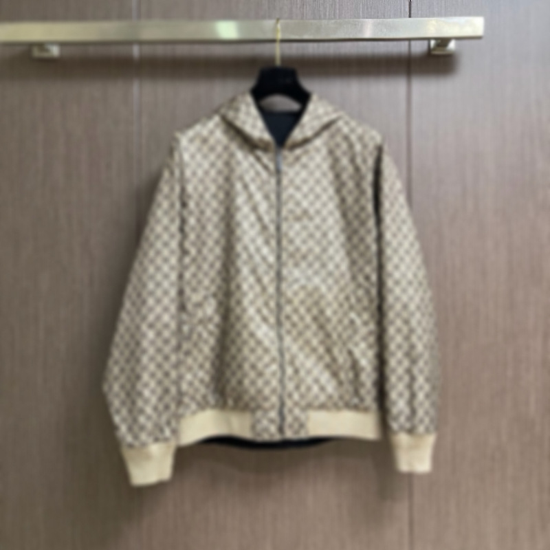 New Spring and Autumn Casual Fashion Men's Double-Sided Hooded Jacket Coat New Spring and Autumn Casual Fashion Men's Double-Sided Hooded Jacket Coat