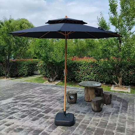 Dù trụ giữa, sân vườn, che nắng, bãi biển, ban công, bán hàng, tay quay, dù mưa