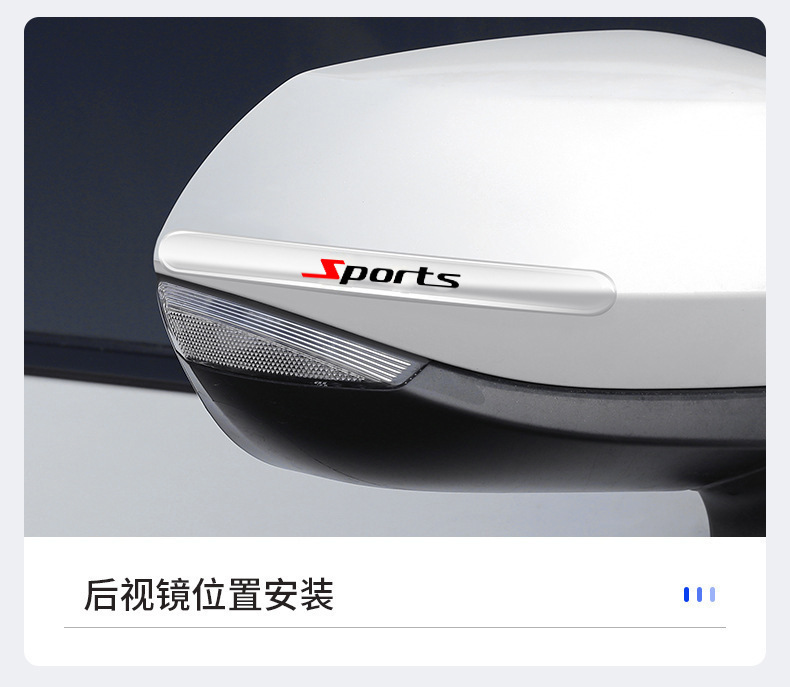 Car Transparent Door Bowl Anti-Collision Sticker with Logo and Car Emblem Design, Adhesive Type, Car Door Handle Anti-Collision Decoration