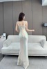 Sequin Light Luxury High end Fish Tail Art Exam Girl Bridesmaid Dress