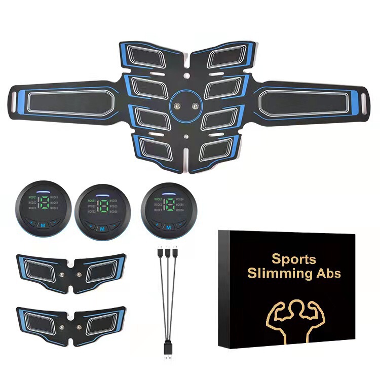 EMS スポーツトレーニングフィットネス機器腹部筋肉フィットネスベルト屋内ホーム腹筋マッサージャーユニセックス|undefined