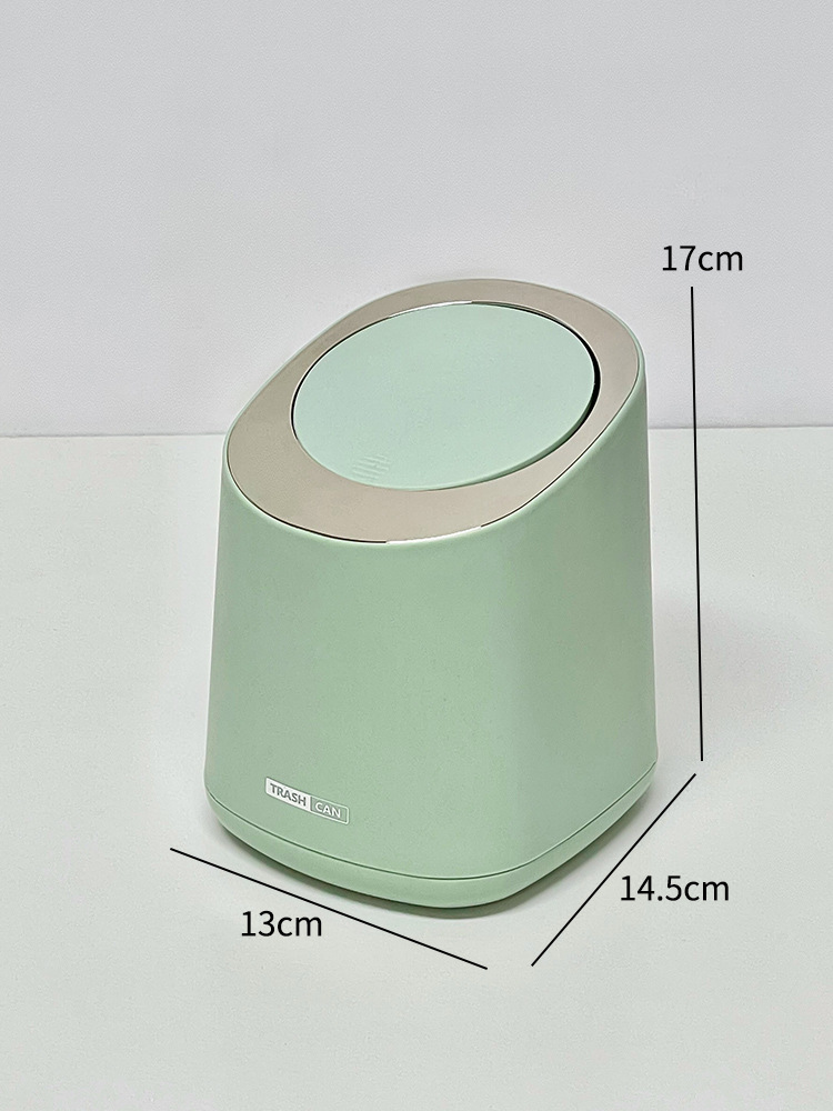 Mini estilo japonés lindo papelera de escritorio simple presión papelera de basura dormitorio de estudiantes cabecera papelera de basura
