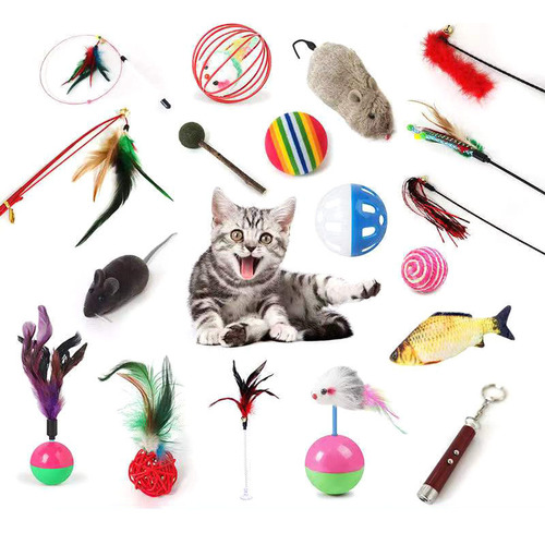 Cat toy feather teaser, self-entertaining mint ball, colorful mouse toy, wholesale cat supplies