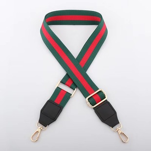 Cross-Border Versatile Casual Striped Bag Shoulder Strap Crossbody Bag Strap Shoulder Strap Nylon Canvas Adjustable Bag Strap Accessories Strap
