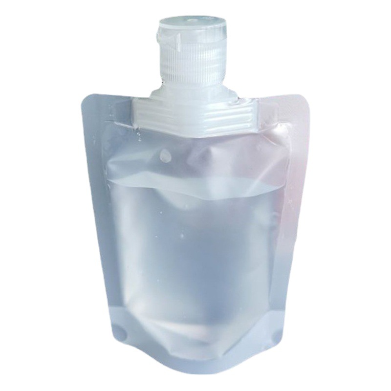 Kaizheng en stock 30ml loción esmerilada bolsa de viaje Portátil Bolsa de gel de ducha Flip bolsa de embalaje de la boquilla