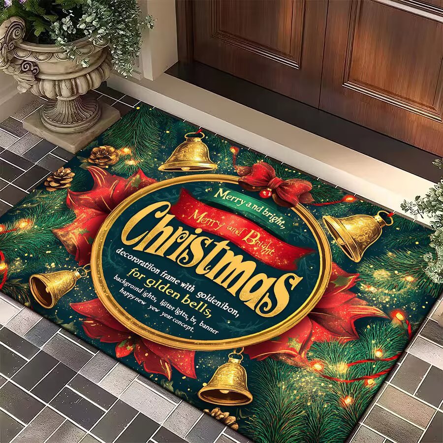 Cross-Border Temu Dropshipping Christmas Series Cartoon Door Mats for Home Entrance and Easy Care and Stain-Resistant Floor Mats Available for Wholesale