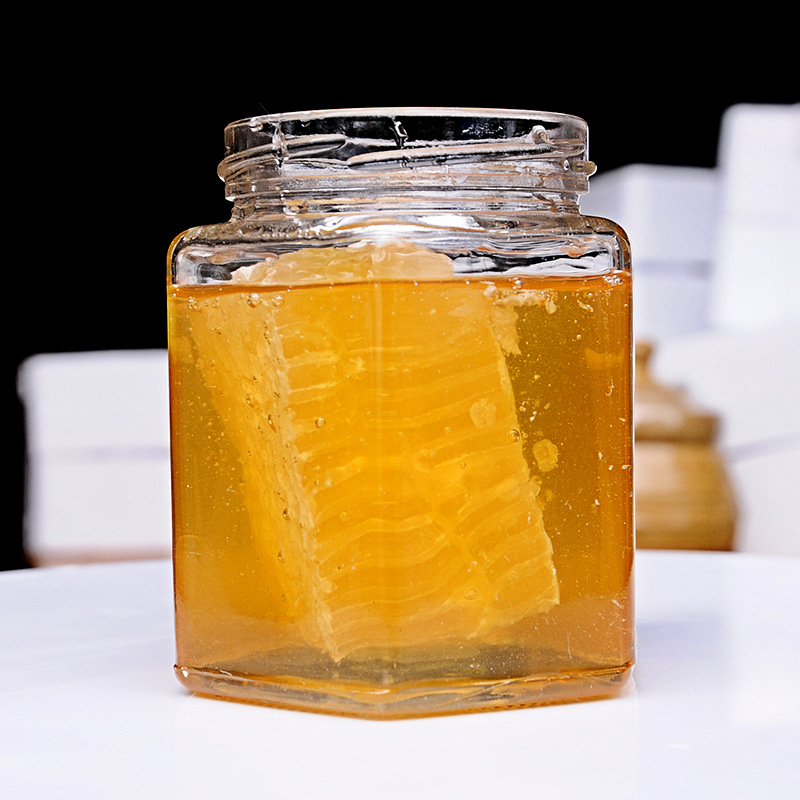 Jianfengyuan Farmhouse Bottled Beehive Honey Chewing Honey 500g/Bottle, Multi-Flower Hive Added Honey Wholesale Bee Farm