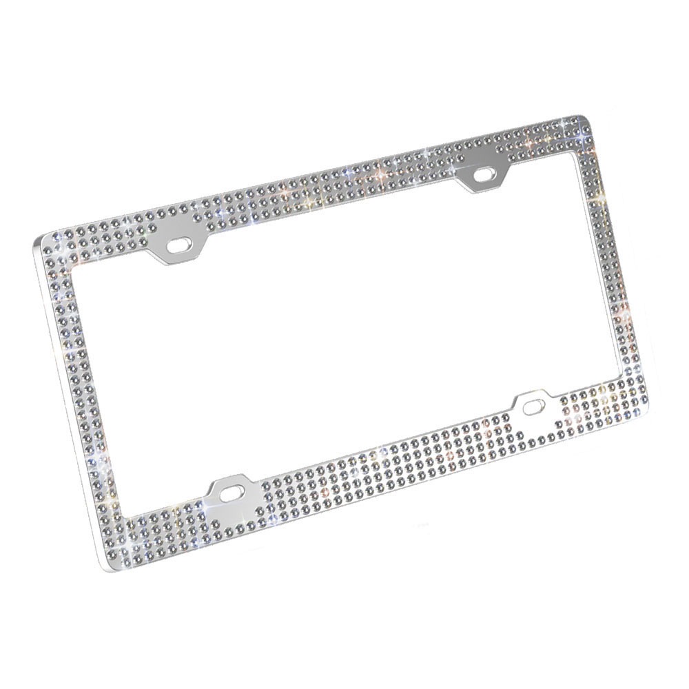 Yà mǎ US Standard Car License Plate Frame Rhinestone License Plate Holder (License plate holder/license plate holder) - xc-w101