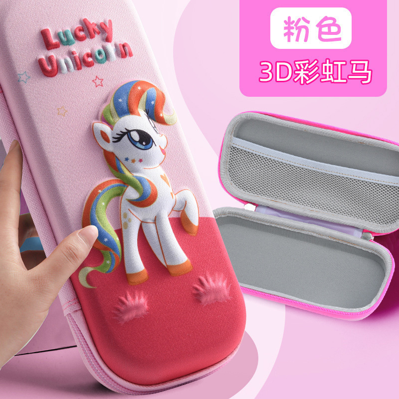 Nuevo estuche para lápices EVA 3D caja de papelería creativa dibujos animados para estudiantes de escuela primaria caja de lápices para niños regalos para niños transfronterizos