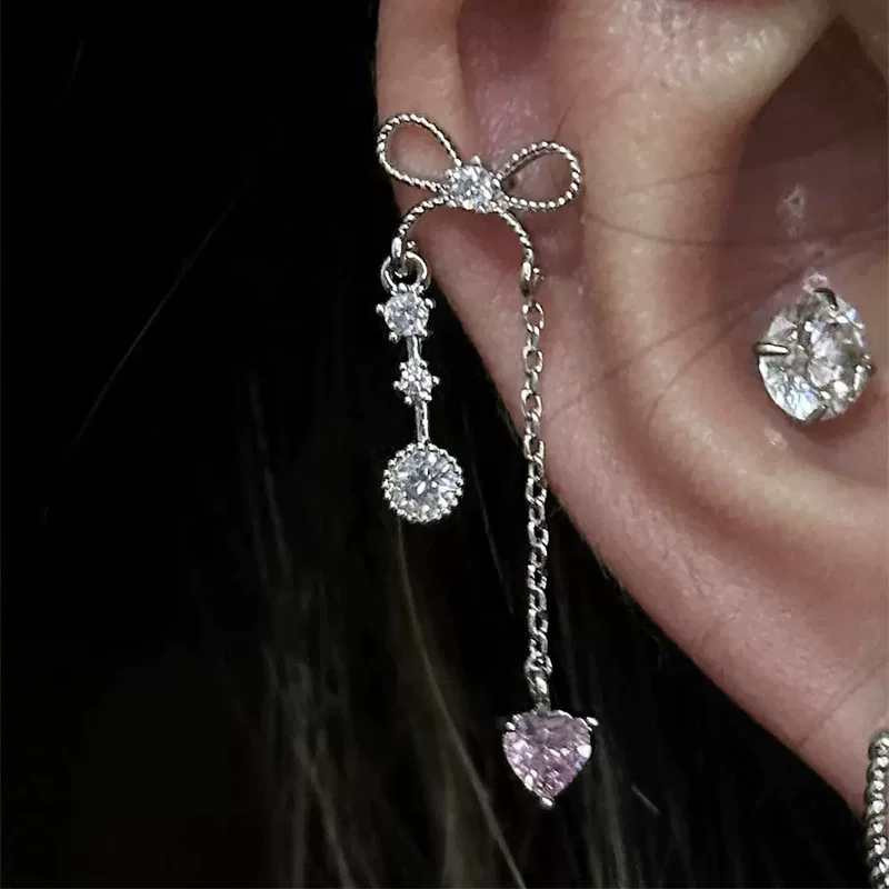 Серьги с бантом, сумочка с кисточками, стиль легкой роскоши, премиум