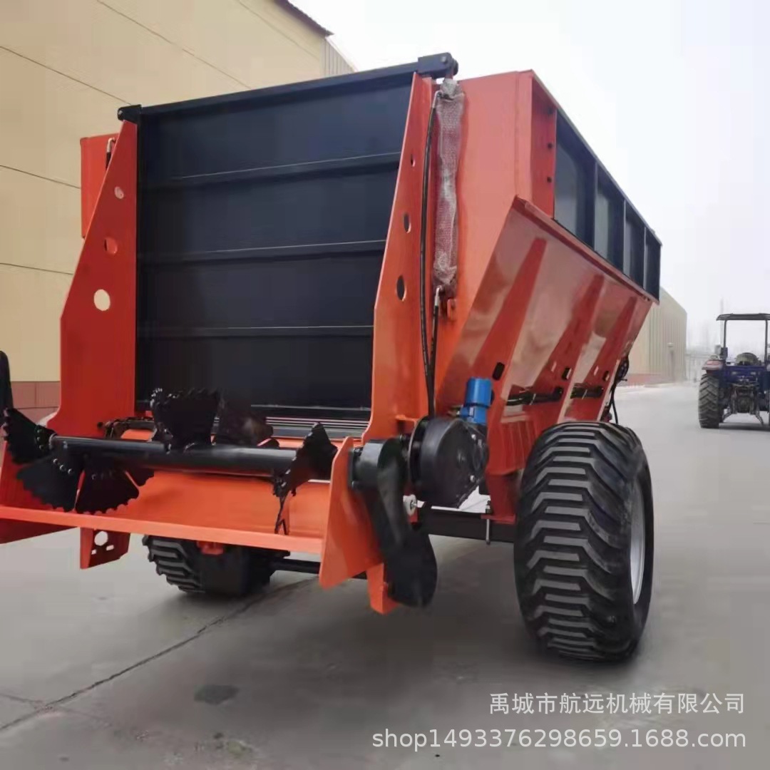 新款加大液压下肥口的农家粪肥撒肥车 8方鸡粪猪粪羊粪牛粪扬粪车