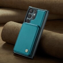 适用三星S23卡包壳S25上下翻手机壳A36防盗刷A17保护套A53皮套S24