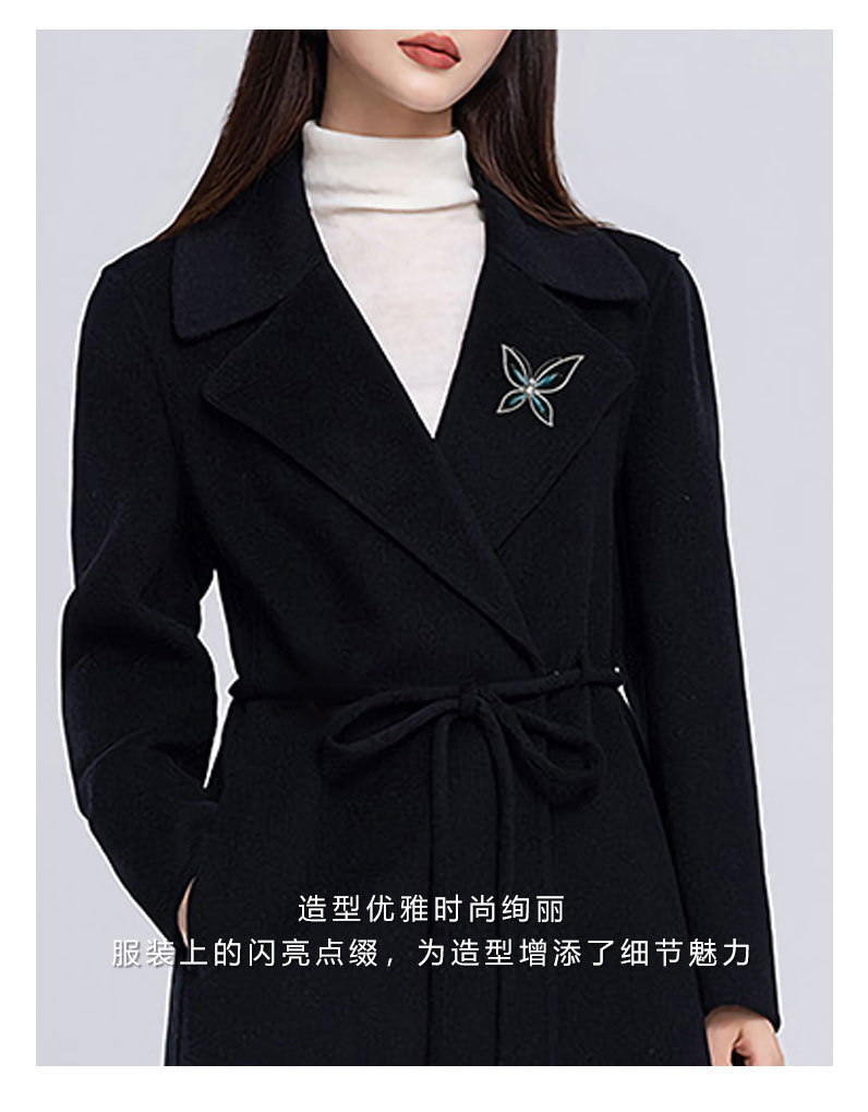 水晶镂空蝴蝶胸针新款秋冬高档轻奢昆虫胸花小众高级感