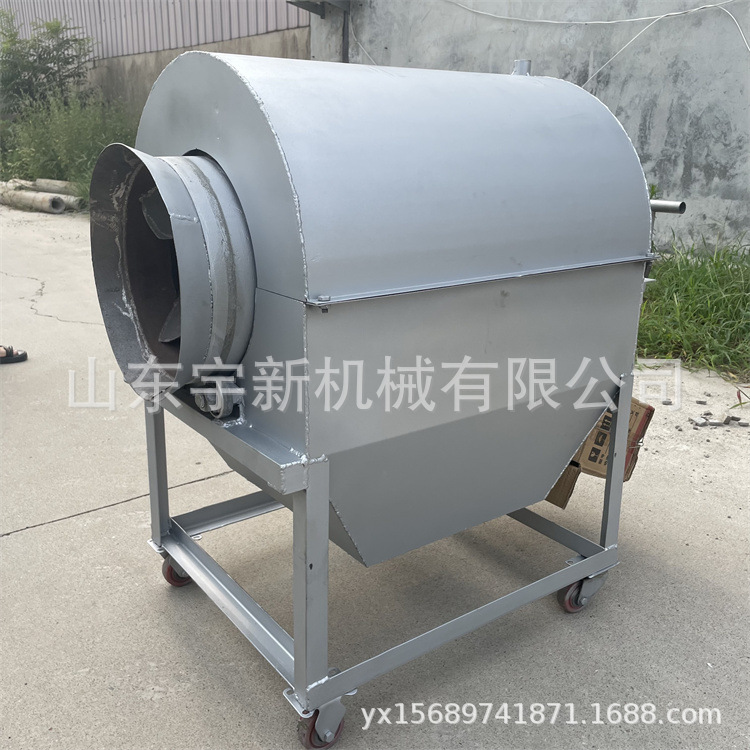 50kg干果炒货机 板栗瓜子滚筒炒锅不锈钢芝麻翻炒机