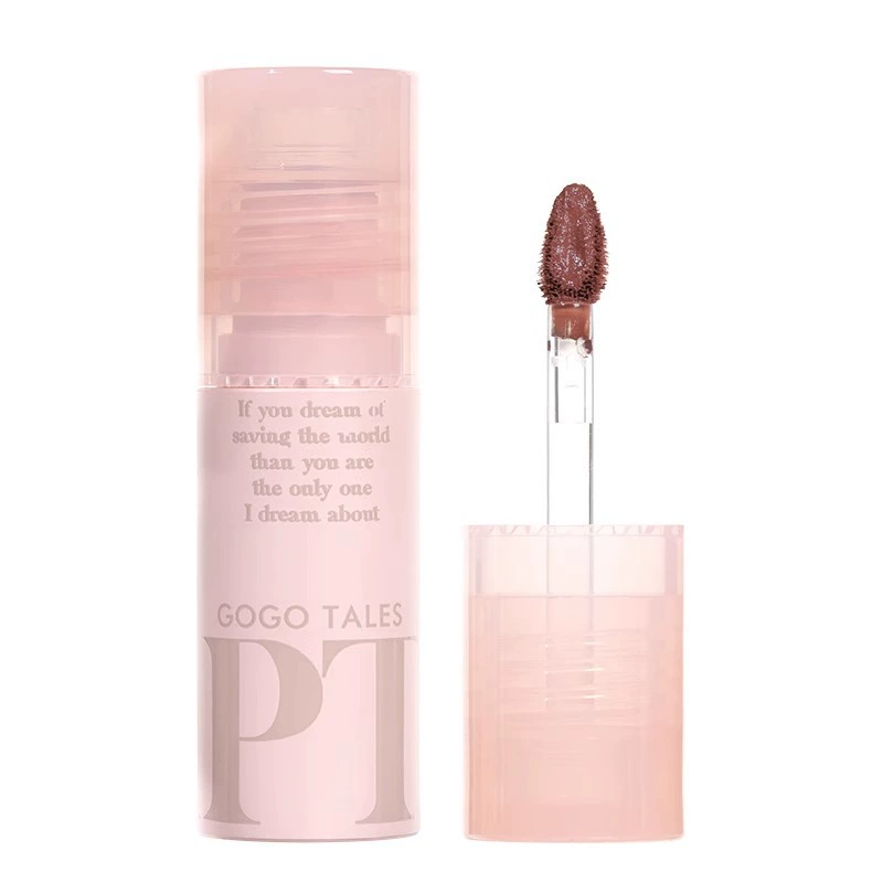 Губная помада-гель Lip Glaze (Gogotales) G06, матовая паста бобов оттенок нюд, легкая стойкость, студенческая помада