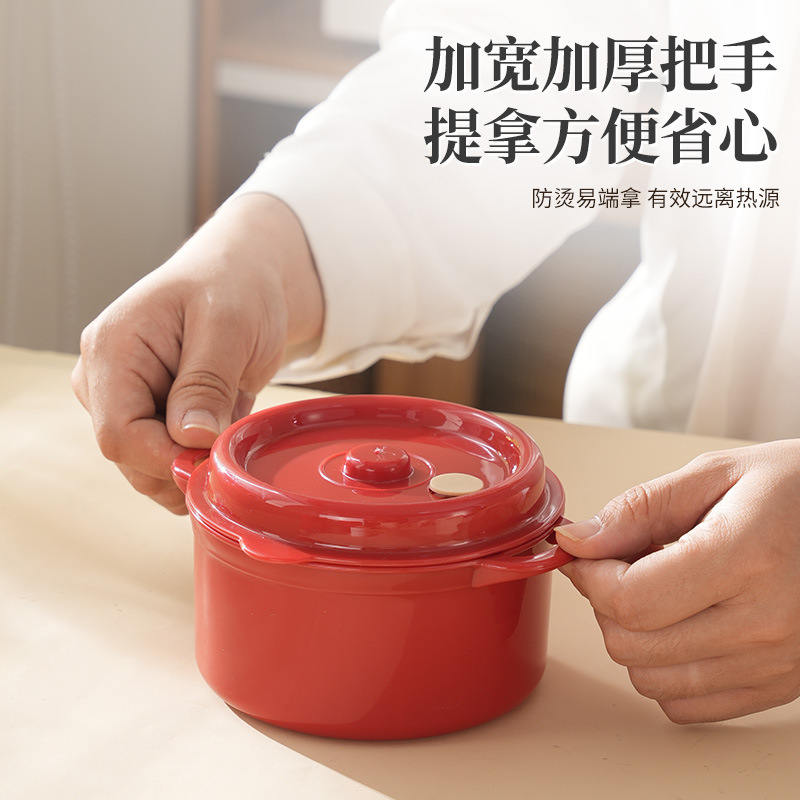 Alumno aislante de plástico caja de almuerzo 500ml caja de almuerzo portátil de oficina de gran capacidad caja de almuerzo de microondas