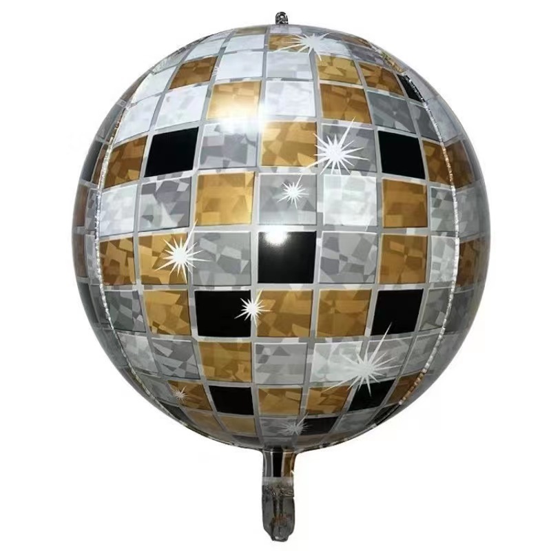 22 pulgadas Disco 4D Balones de aluminio Balones estéreo Bar Club Atmósfera Decoración Balones de aluminio al por mayor Láser image 11