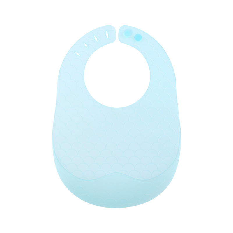 Nueva silicona bebé babero impermeable ultra-Delgado de silicona ajustable suave niños comiendo babero