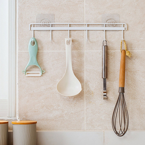 Hook strong adhesive wall hanging bathroom kitchen punch-free towel bathroom stainless steel hanger hook