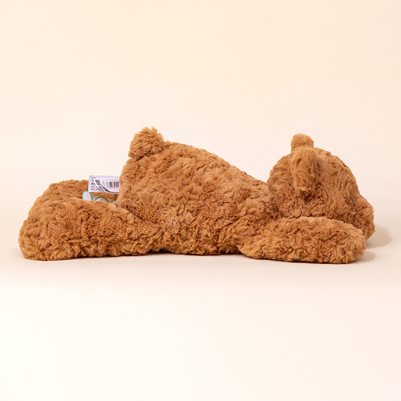 正規版のかわいいうつ伏せ姿のヒグマのウサギのぬいぐるみのぬいぐるみのぬいぐるみのアヒルのソファーの置物の子供は枕を抱いてかわいいです。|undefined