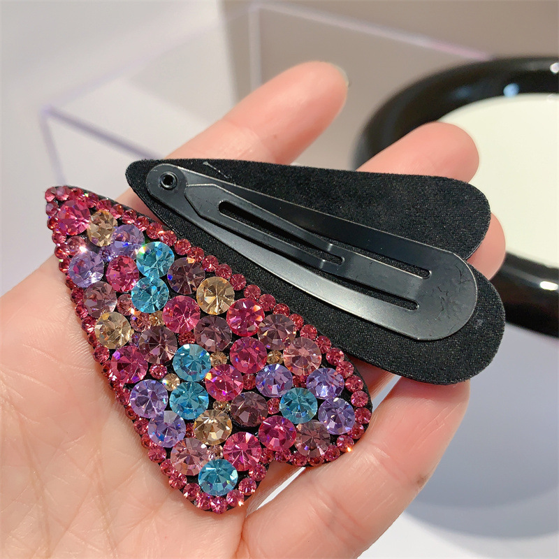 Fashion Heart Shape Rhinestone Inlay Rhinestones Hair Clip 1 Piece display picture 5