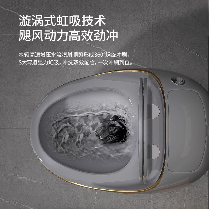 Унитаз Imperial Crown Egg Qingsam белый с золотом