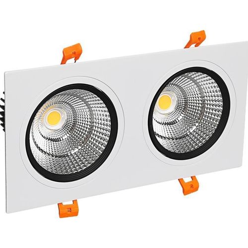 Spotlight embedded household ceiling double-head bold lamp corridor aisle light led ceiling light concealed anti-glare downlight