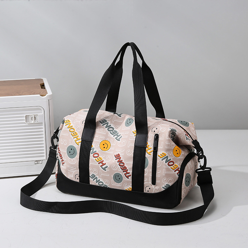 Nueva letra de moda bolso de viaje de moda bolso de mano ligero bolso antiespiración bolso de ejercicio bolso de yoga para mujeres
