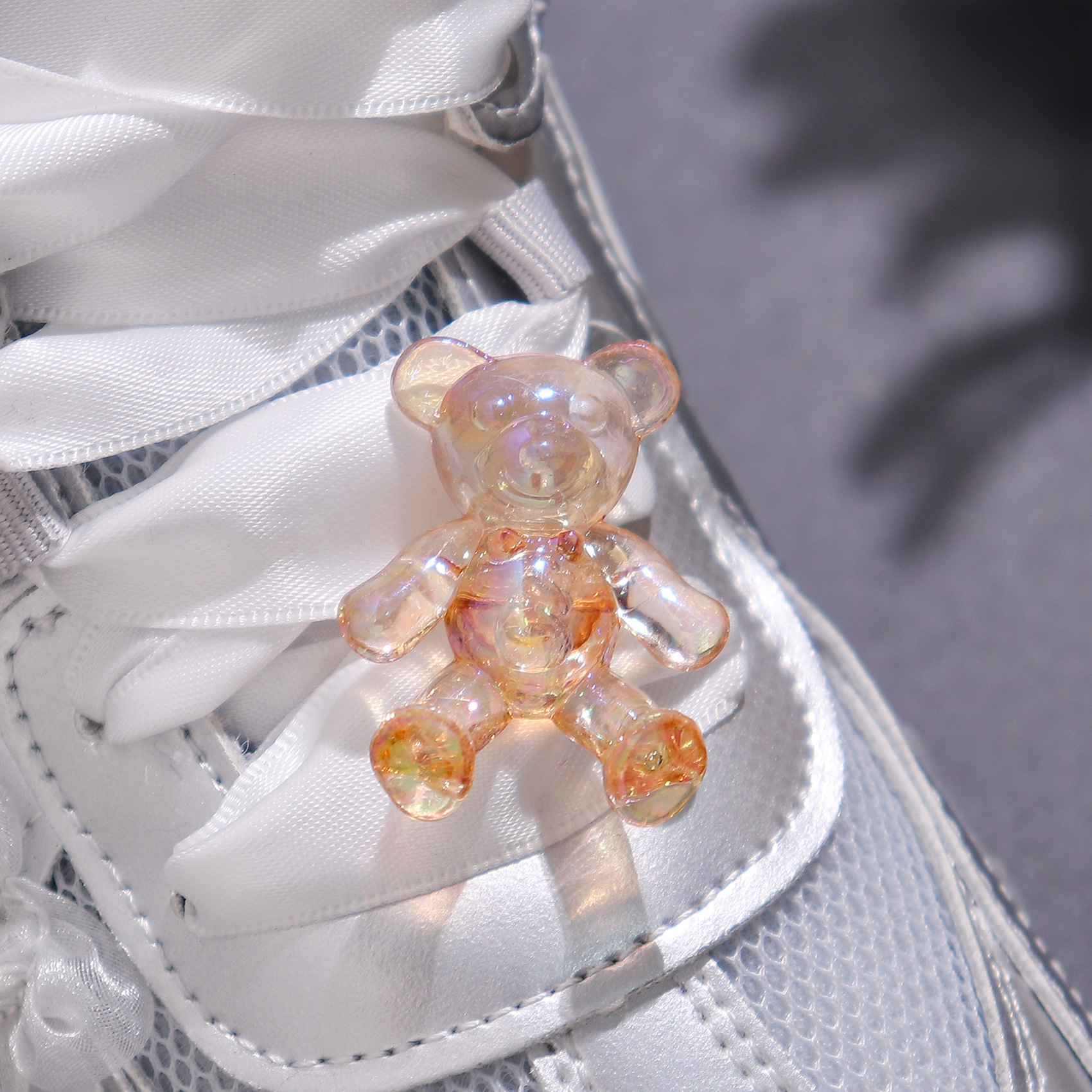 Coreano oso de cristal flor accesorios superiores zapatos de alto nivel de flores de formación zapatos DIY botones superiores