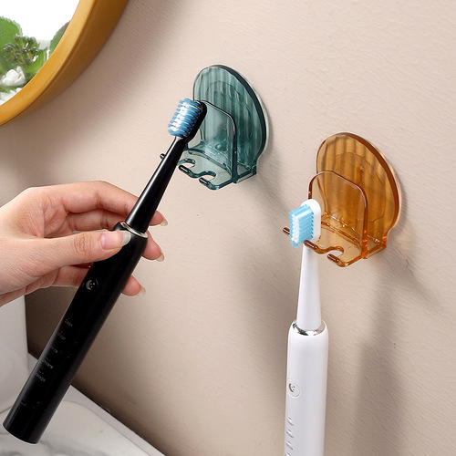 Light Luxury Electric Toothbrush Holder, Punch-Free Toothbrush Cup & Transparent Mouthwash Glass – Wall-Mounted Bathroom Wash Set