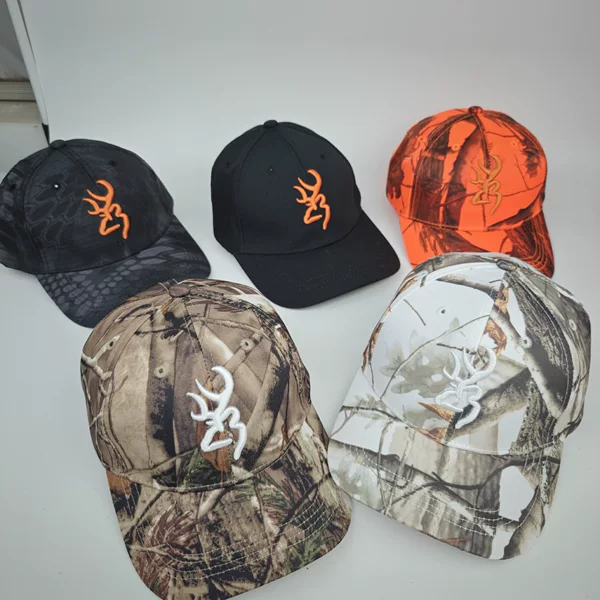 Cross-Border Hot Selling Browning Style Embroidered Browning Tie-Dye Camouflage Sunshade Duck Tongue Trucker Dad Hat