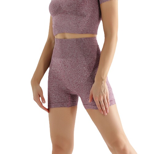  Spring New High-Waist Tummy-Tucking Fitness Pants Sports High-Elastic Fitness Clothes Running Yoga Shorts