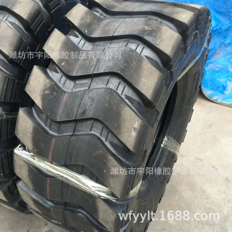 225/90-16  矿用 装载机轮胎 斜交工程机械轮胎 波浪花纹
