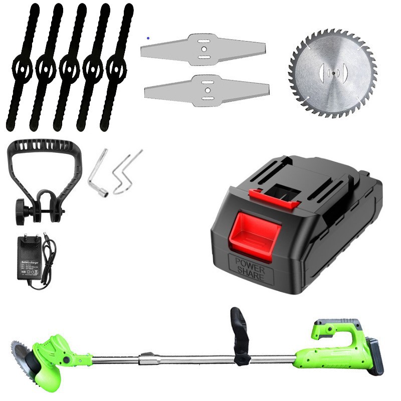 Lithium cortacésped eléctrico pequeño hogar recargable multifunción cortacésped de jardín