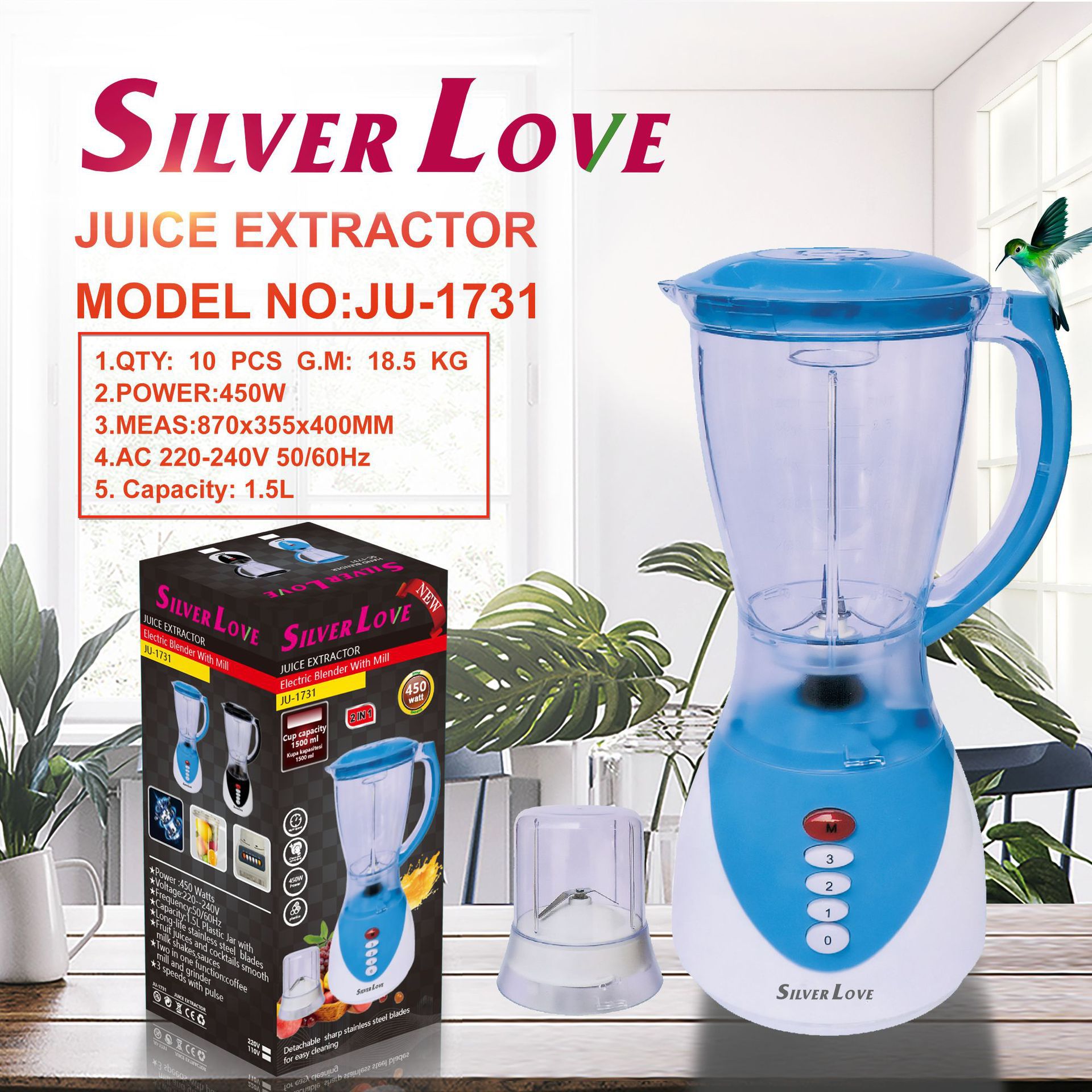 Mezcladora doméstica transfronteriza máquina multifuncional de cocina jugo máquina de jugo trituradora de hielo mezcladora máquina de arena y hielo máquina de rompe paredes