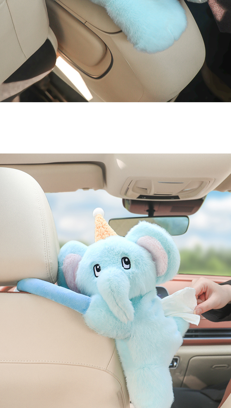 Car tissue box ladies cute 2025 new car paper box hanging paper towel bag practical