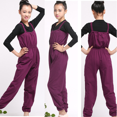 Children's padded belt pants for autumn/winter, children's practice pants, Chinese ethnic dance attire, practice pants for girls