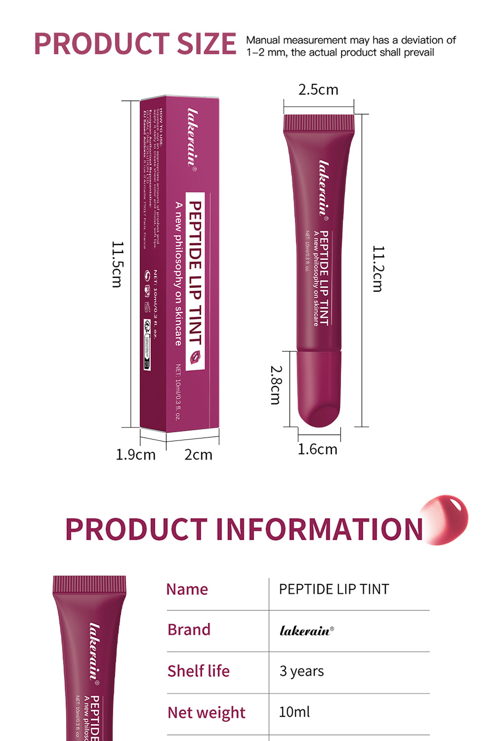lakerain colored liquid lipstick undefined