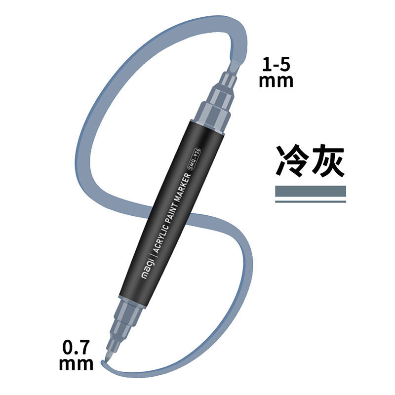 Set de marcadores acrílicos de doble punta personalizados Somic, impermeables, para manualidades DIY en cerámica